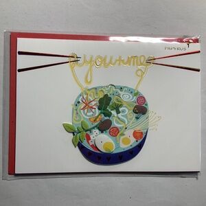 Papyrus Valentine’s Day card bowl of pho new in package